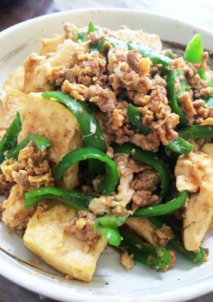 ひき肉が美味しい豆腐チャンプルー-レシピのメイン写真