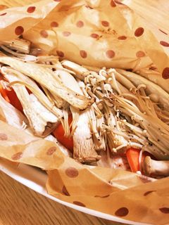 キノコと鮭の包み焼き-レシピのメイン写真