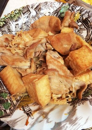 豚ロースの厚揚げ煮-レシピのメイン写真