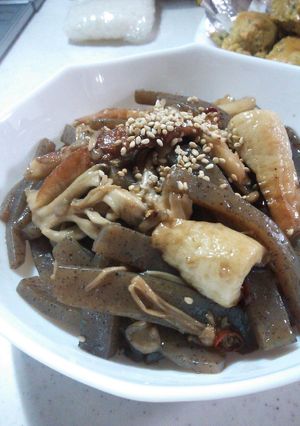 こんにゃくとキノコのピリ辛炒め-レシピのメイン写真