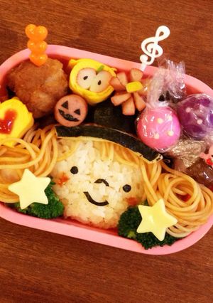 キャラ弁☆ハロウィン☆魔女ちゃん-レシピのメイン写真