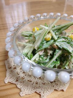 水菜のツナマヨサラダ♬-レシピのメイン写真