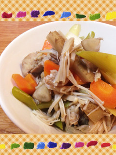 鶏もも肉とゴボウの煮物-レシピのメイン写真