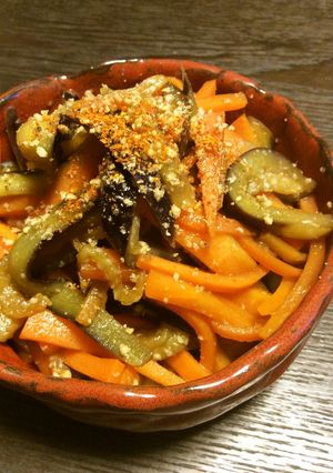 なすと人参の炒めもの-レシピのメイン写真