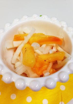 すし酢で簡単、大根と柿の酢の物！-レシピのメイン写真