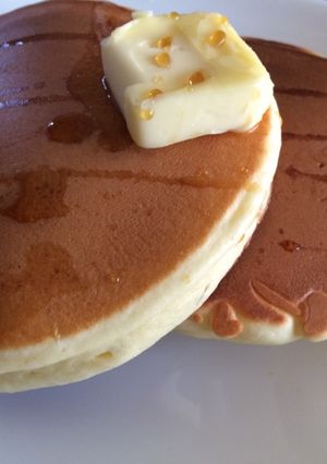 簡単！プレーンヨーグルトのホットケーキ-レシピのメイン写真