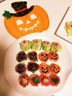 ハロウィンにかわいい手毬ずし♡-レシピのメイン写真