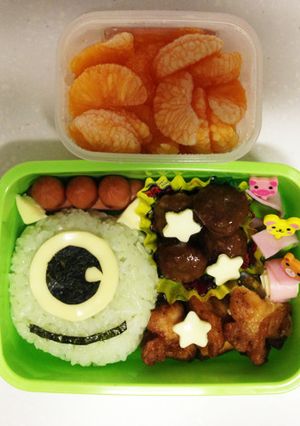 可愛いマイク キャラ弁-レシピのメイン写真