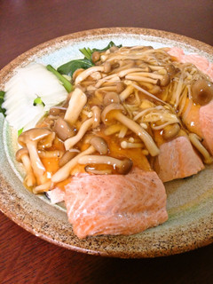 ヘルシー!鮭の酒蒸しきのこあん♪-レシピのメイン写真