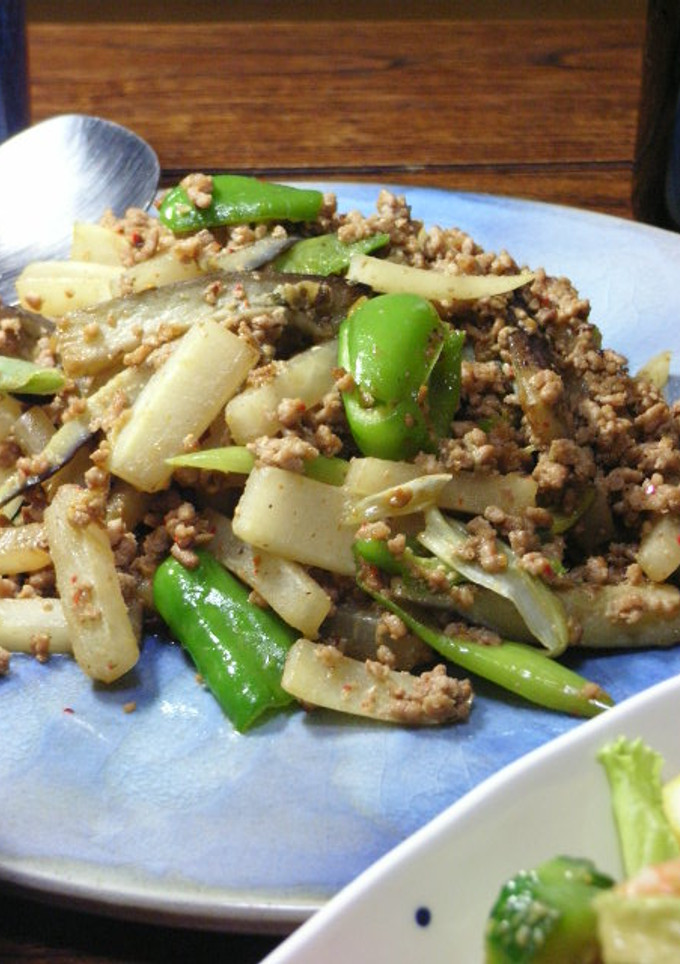 大根と野菜の挽肉味噌炒め-レシピのメイン写真