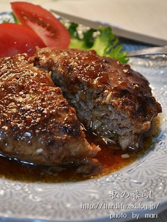 キャベツたっぷりのハンバーグ♪-レシピのメイン写真