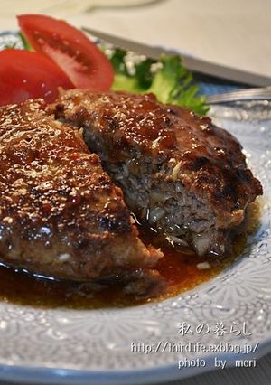 キャベツたっぷりのハンバーグ♪-レシピのメイン写真