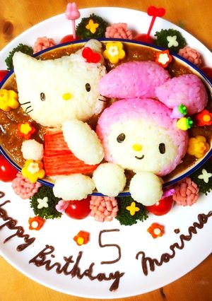 キティ＆マイメロディキャラカレー-レシピのメイン写真