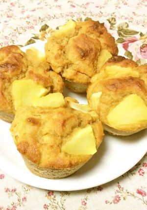 糖質制限！大豆粉アップルシナモンマフィン-レシピのメイン写真