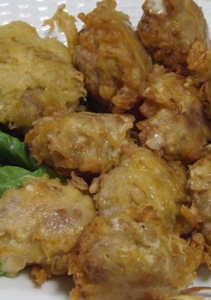 絶品♡こま肉でキムチーズ揚げ-レシピのメイン写真