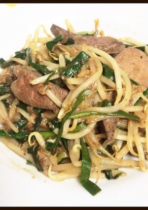 お酢でさっぱり☆レバニラ炒め-レシピのメイン写真