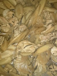 超簡単!!肉とゴボウと大根の煮物-レシピのメイン写真