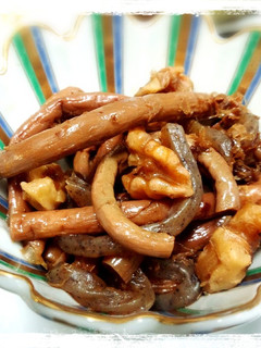 ぜんまいとクルミの甘辛煮-レシピのメイン写真