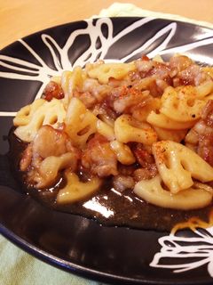 ご飯がススム♡豚バラとレンコンの甘酢炒め-レシピのメイン写真