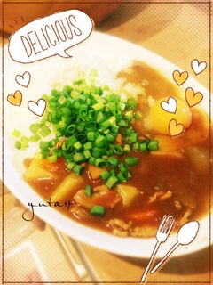 野菜小さめネギ玉挽肉カレー-レシピのメイン写真