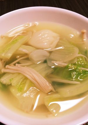 簡単ポカポカ♪白菜と生姜の食べるスープ-レシピのメイン写真