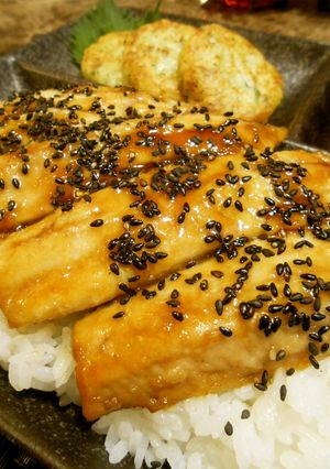鰯や秋刀魚が美味しい～♪蒲焼き丼-レシピのメイン写真