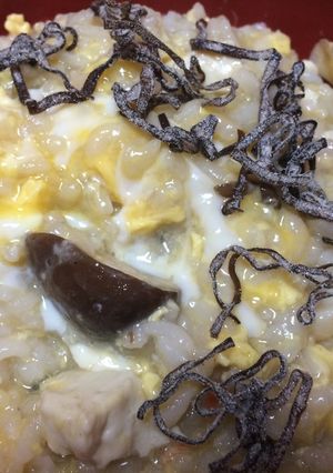 湯豆腐のシメに！ふっくら卵入りおじや-レシピのメイン写真
