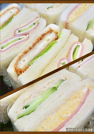 綺麗に切れます★定番4種類・サンドイッチ-レシピのメイン写真