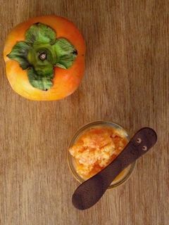 野菜ソムリエの、とろとろ甘柿シャーベット-レシピのメイン写真