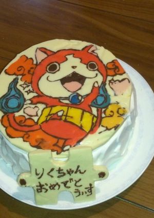 妖怪ウォッチ ジバニャン キャラ ケーキ-レシピのメイン写真