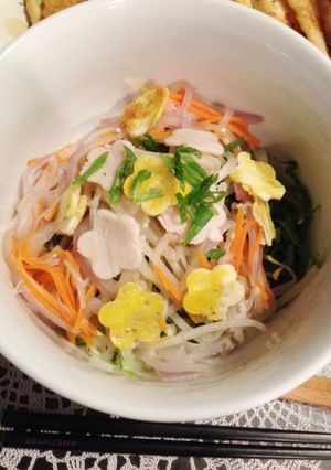 細切り野菜のトンコツ風ラーメン♡-レシピのメイン写真