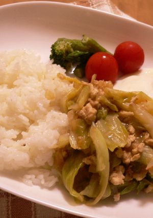 ワンプレート☆キャベツのピリ辛炒め煮-レシピのメイン写真