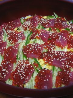 ☆簡単豪華☆旬のいくらで生ちらし寿司♪-レシピのメイン写真