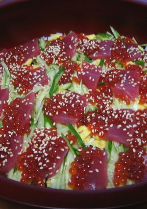 ☆簡単豪華☆旬のいくらで生ちらし寿司♪-レシピのメイン写真