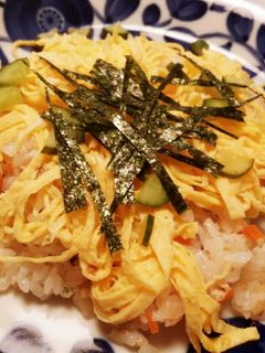 切り干し大根の煮物リメイク☆ちらし寿司-レシピのメイン写真