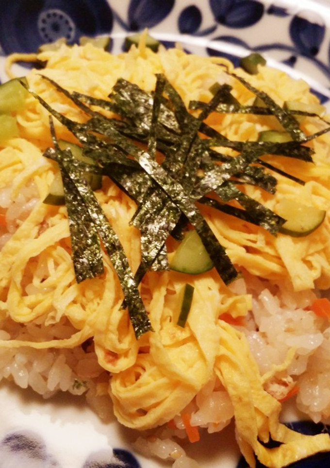 切り干し大根の煮物リメイク☆ちらし寿司-レシピのメイン写真