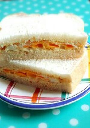 朝食時短♡簡単速攻目玉焼きサンド♡-レシピのメイン写真