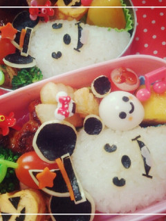 キャラ弁 ハロウィンミッキー♪-レシピのメイン写真