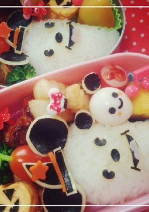 キャラ弁 ハロウィンミッキー♪-レシピのメイン写真