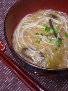 そうめん味噌汁-レシピのメイン写真