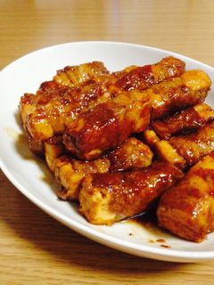 厚揚げの肉巻き!照り焼き味!-レシピのメイン写真