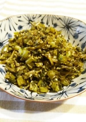 ご飯のお供！大根の葉＊じゃこ炒め♪-レシピのメイン写真