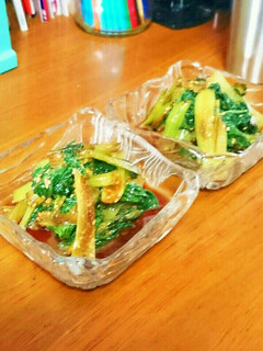 栄養満点激安しゃきしゃき食感小松菜お浸し-レシピのメイン写真