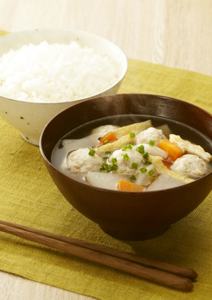 簡単！鶏だんごでけんちん汁-レシピのメイン写真