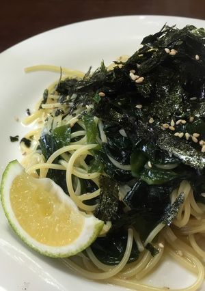 美肌&健康☆黒と緑のさっぱりパスタ♡-レシピのメイン写真
