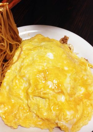 オムスパそば-レシピのメイン写真