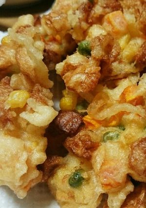 魚介類無し！超簡単 野菜かき揚げ☆幼児-レシピのメイン写真