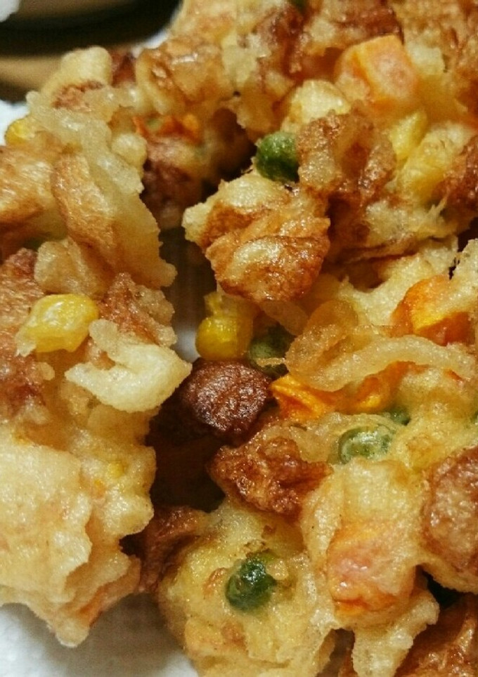 魚介類無し！超簡単 野菜かき揚げ☆幼児-レシピのメイン写真
