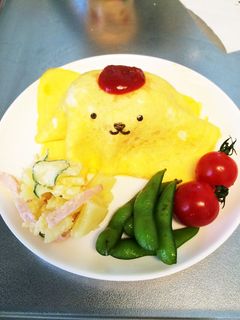 簡単♡可愛い♡ポムポムプリンのオムライス-レシピのメイン写真