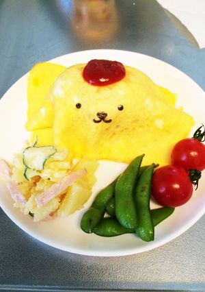 簡単♡可愛い♡ポムポムプリンのオムライス-レシピのメイン写真